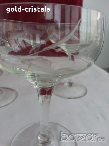 стъклени чаши гравирани, снимка 1