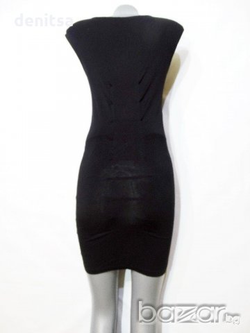 GUESS Black Dress Дамска Черна Еластична Рокля Размер XS/S, снимка 10 - Рокли - 21109970