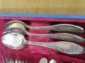 Старинни руски посребрени прибори за хранене, снимка 12