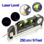 NEW НОВ Артикул !! Лазерен нивелир - Laser Level Pro 3 с ролетка 2,5м на достъпна цена !! , снимка 6
