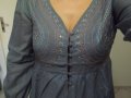 Сива риза-туника с бродерия №40, снимка 5