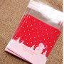 50 бр прозрачни Коледни Снежен човек опаковъчни пликчета торбички за дребни сладки или др. подаръци, снимка 2