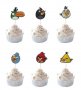 Angry Birds енгри бърдс 12 бр топери клечки за мъфини декорация и украса, снимка 2