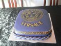 VERSACE лого Версаче кръгове Прозрачна релефна текстурна точилка за фондан украса торта сладки, снимка 3