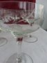 стъклени чаши гравирани, снимка 1 - Антикварни и старинни предмети - 19581310