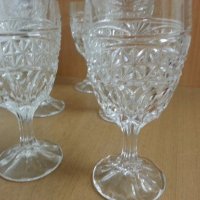 Ретро кристални чаши за вино , снимка 6 - Антикварни и старинни предмети - 23832450