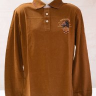 Памучна мъжка блуза в нюанс на кафяво марка Galvanni, снимка 3 - Блузи - 17486414