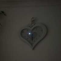 Стенен часовник във формата на сърце Baoli Clock quartz, снимка 3 - Стенни часовници - 18622106