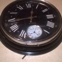 голям метален двоен часовник-41см-внос англия, снимка 3 - Колекции - 26043983
