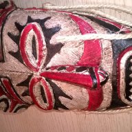 Красива африканска маска-33/16/9см-внос швеицария, снимка 6 - Антикварни и старинни предмети - 16093771