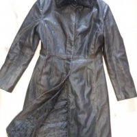 Дамско кожено палто р-р М, снимка 1 - Палта, манта - 23730666