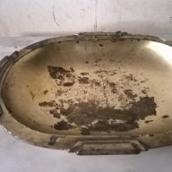 посребрена метална купа-арт деко, снимка 1 - Антикварни и старинни предмети - 17547328