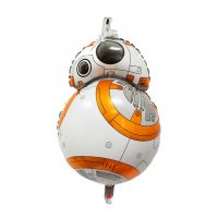 BB8 робот дроид Star Wars Междузвездни Войни фолио фолиев балон хелий или въздух парти рожден ден, снимка 1 - Други - 22187387