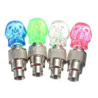 Светещи - LED капачки с формата на черепчета за коли,мотори, снимка 2 - Аксесоари и консумативи - 15650914