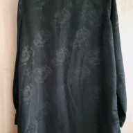 VROOM & DRESSMANN - черна дълга лъската риза, снимка 3 - Ризи - 18002151