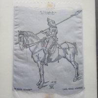 Уникална авторска картина Рицар върху тъкана каприна , снимка 6 - Картини - 25407670
