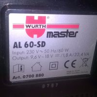 wurth master al-60sd-germany-9.6-18v charger-внос швеицария, снимка 7 - Други инструменти - 19066192