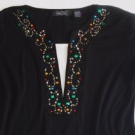 Petite,прекрасна блуза с камъни, размер М , снимка 4 - Блузи с дълъг ръкав и пуловери - 18363088