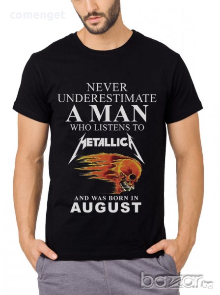 ROCK ON! Мъжки тениски METALLICA / МЕТАЛИКА с МЕСЕЦ ПО ТВОЙ ИЗБОР! Поръчай модел с ТВОЯ идея! , снимка 1