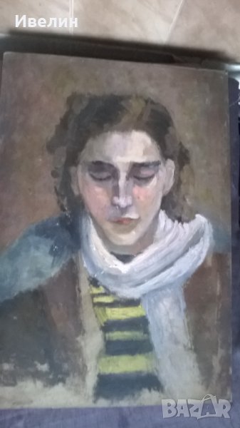 стара картина-портрет, снимка 1