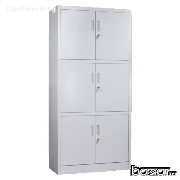 Метален шкаф за документи с шест врати 180/85/40см, снимка 1