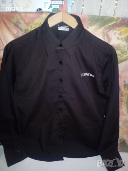 Дамска черна риза Tilbords S, снимка 1