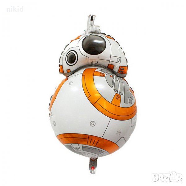 BB8 робот дроид Star Wars Междузвездни Войни фолио фолиев балон хелий или въздух парти рожден ден, снимка 1