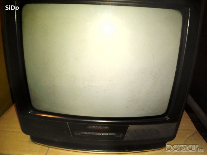 Телевизор ШАРП 14 инча-неработещ за момента и е с изгоряла ЗАЩИТА на захранването, снимка 1