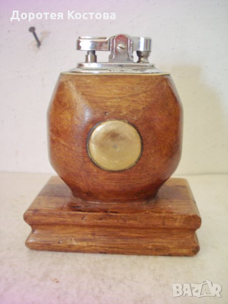 Стара дървена запалка, снимка 1
