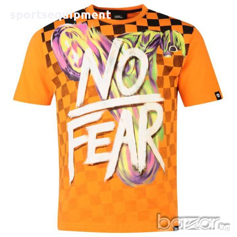 Тениска No Fear Orange Checker, снимка 1 - Тениски - 16665975