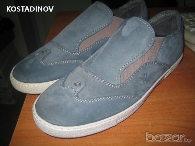 НАМАЛЕНИЕ-мъжка спортна обувка естествена кожа м.588 сини , снимка 1 - Ежедневни обувки - 14011357