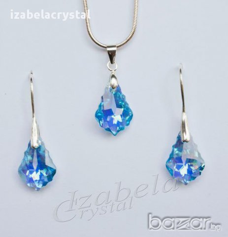Комплект Сваровски "baroque" Crystals from SWAROVSKI ®, снимка 3 - Бижутерийни комплекти - 11359166