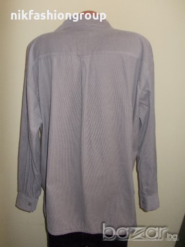 Сива дамска джинсова риза XXL размер, снимка 3 - Ризи - 20127682