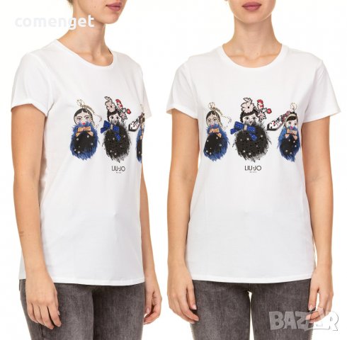 ХИТ! Дамски тениски с MATRIOSKA MILANO принт - 3 модела! Поръчай с твоя идея!, снимка 2 - Тениски - 24942195