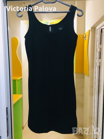 Черен памучен потник S