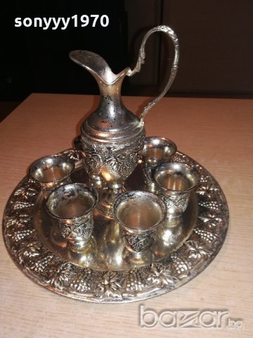 ретро колекция-поднос с кана и 6 чаши-внос швеицария, снимка 12 - Колекции - 20403358
