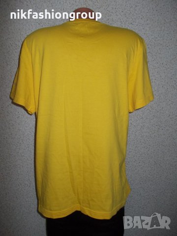 Жълта тениска с щампа L, XL размер, снимка 3 - Тениски - 22068107