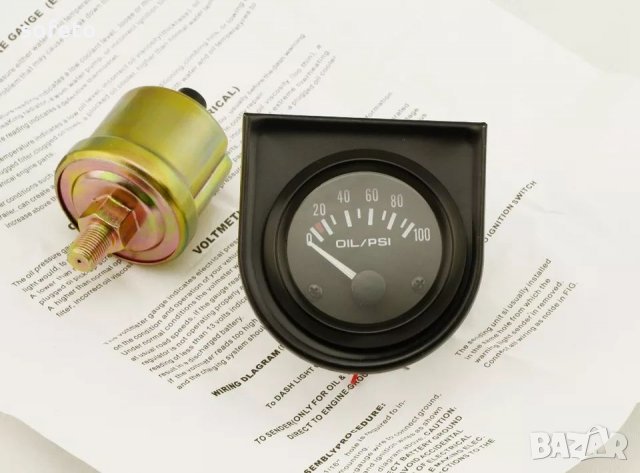 Измервателен уред тип VDO налягане масло тунинг уреди измервателни уреди, снимка 3 - Аксесоари и консумативи - 23861660