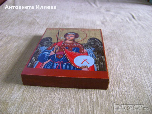 Икона Св. Арх. Михаил, снимка 2 - Икони - 12954028