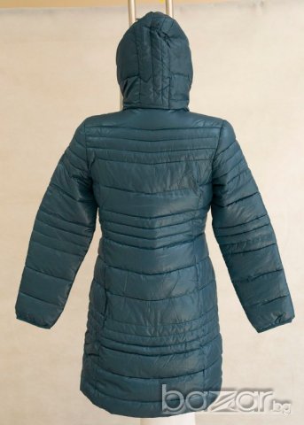 Водоустойчиво дълго детско яке цвят петрол марка Loap , снимка 3 - Детски якета и елеци - 21266462