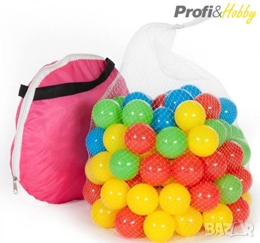 Детска палатка със 100 разноцветни топки, снимка 4 - Други - 22233693