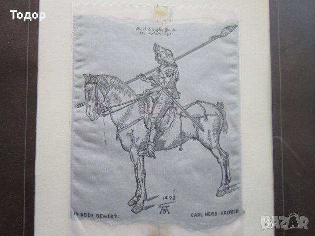 Уникална авторска картина Рицар върху тъкана каприна , снимка 6 - Картини - 25407670