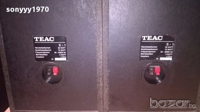 Teac s-1 2х70watt/4ohm-2 броя колони-внос швеицария, снимка 6 - Ресийвъри, усилватели, смесителни пултове - 13480551