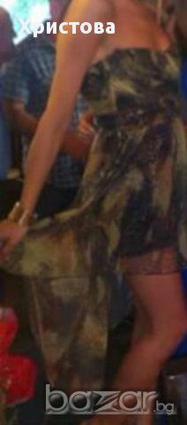 Ефирна рокля с дълга задна част на BERSHKA,S., снимка 4 - Рокли - 16387533