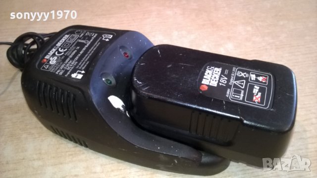 black&decker battery charger+black&decker battery-внос швеицария, снимка 2 - Винтоверти - 23825707