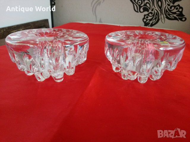 Свещници КРИСТАЛНО Стъкло MALERAS SWEDEN