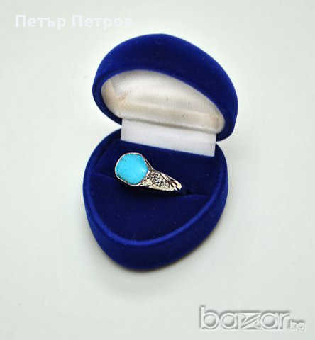 Уникален пръстен от сребро 925 с естествен камък - ахат, снимка 5 - Пръстени - 8691321