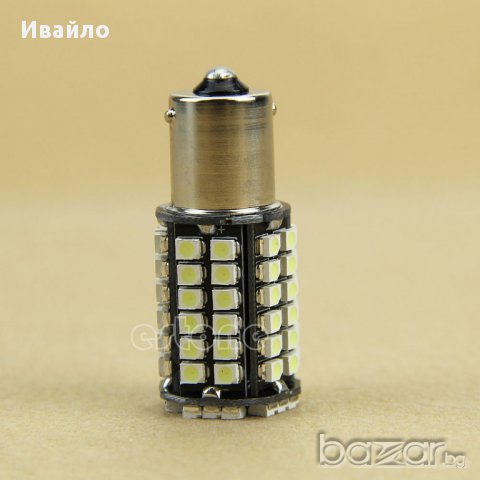 Диодни крушки за стопове с 80 диода /габарити, стоп светлини/ 80 Smd LED Bulb Lamp Light Ba15s P21w, снимка 6 - Аксесоари и консумативи - 8798929