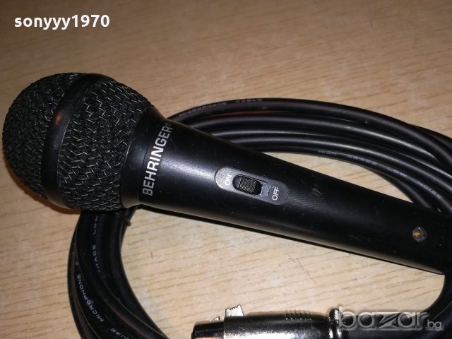 behringer profi microphone с кабел и държач-внос швеицария, снимка 3 - Микрофони - 20231890