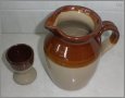 Лот от керамична каничка и яйчарка, снимка 4